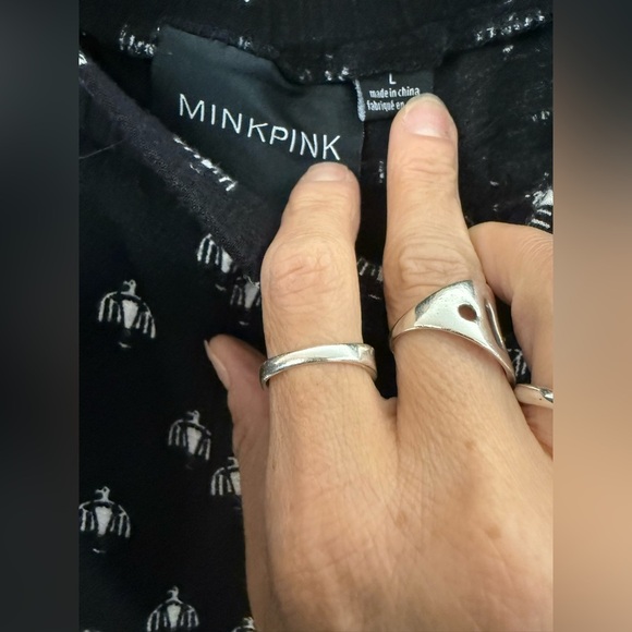 MINKPINK Black and White Soft Trousers - Picture 9 of 13